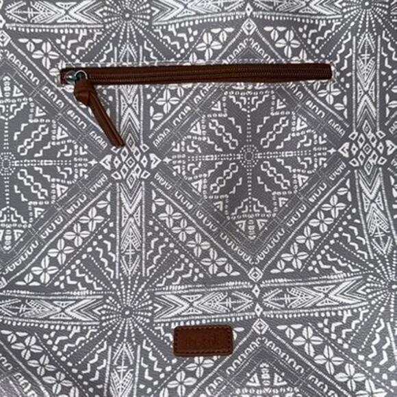 THE SAK Hasley Happy & Free Gray Shadow Tote Purse Batik Boho - Picture 7 of 16